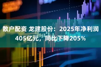 散户配资 龙建股份：2025年净利润405亿元，同比下降205%